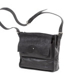 Shoulder bag with  double flap. UnisexArt. 230 Origin business collectioncm 30X30x9